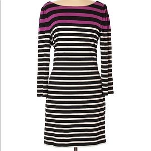 White House Black Market Striped Jersey Dress